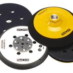 Flexovit Accessoires Pour Polisseuse 115 Mm 07660707234 Tampon à Dos Velcro Moyennement Dur 115 Mm M14