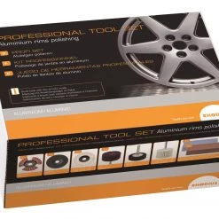 Rhodius Accessoires Pour Polisseuse 125 Mm 209541 Set Professionnel Pour Le Polissage Des Jantes En Aluminium