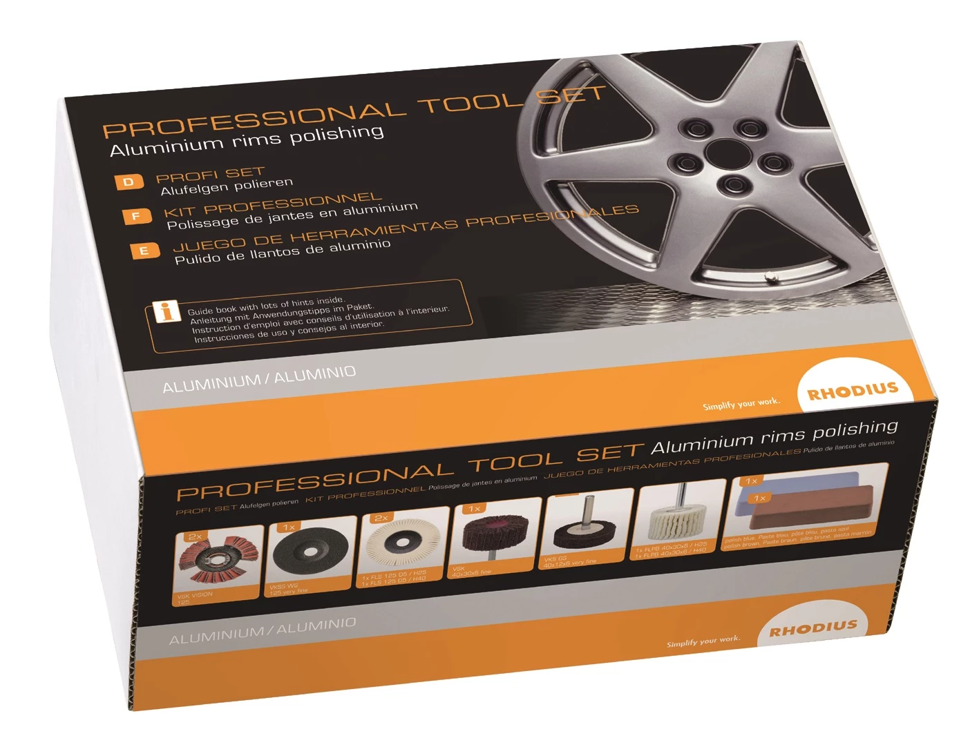 Rhodius Accessoires Pour Polisseuse 125 Mm 209541 Set Professionnel Pour Le Polissage Des Jantes En Aluminium 3 Rhodius Accessoires Pour Polisseuse 125 Mm 209541 Set Professionnel Pour Le Polissage Des Jantes En Aluminium