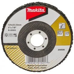 Makita Accessoires Accessoires Pour Polisseuse 125 Mm B-28983 Disque De Nettoyage 125 Mm Noir