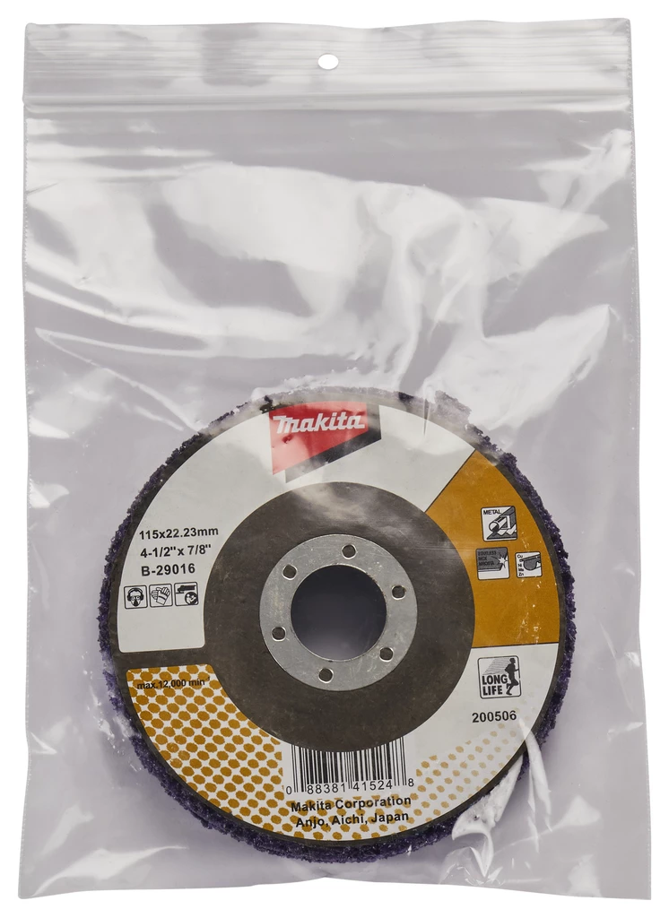 Makita Accessoires Accessoires Pour Polisseuse 115 Mm B-29016 Disque De Nettoyage 115 Mm Violet 5 Makita Accessoires Accessoires Pour Polisseuse 115 Mm B-29016 Disque De Nettoyage 115 Mm Violet – Image 3
