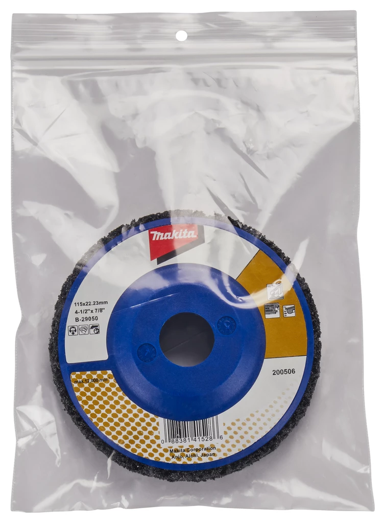 Makita Accessoires Accessoires Pour Polisseuse 115 Mm B-29050 Disque De Nettoyage 115 Mm Noir 5 Makita Accessoires Accessoires Pour Polisseuse 115 Mm B-29050 Disque De Nettoyage 115 Mm Noir – Image 3