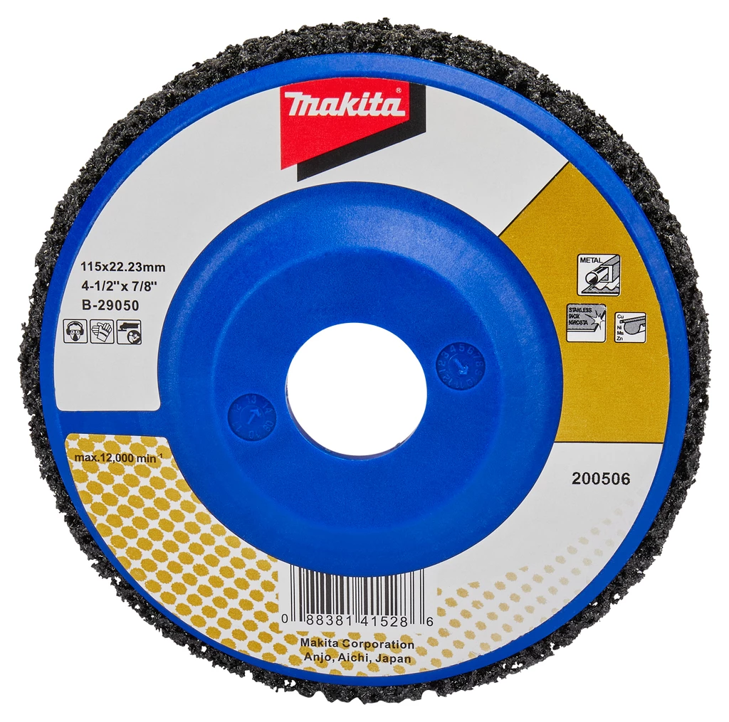 Makita Accessoires Accessoires Pour Polisseuse 115 Mm B-29050 Disque De Nettoyage 115 Mm Noir 3 Makita Accessoires Accessoires Pour Polisseuse 115 Mm B-29050 Disque De Nettoyage 115 Mm Noir