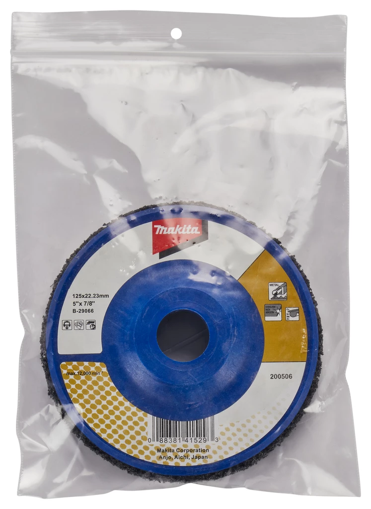 Makita Accessoires Accessoires Pour Polisseuse 125 Mm B-29066 Disque De Nettoyage 125 Mm Noir 5 Makita Accessoires Accessoires Pour Polisseuse 125 Mm B-29066 Disque De Nettoyage 125 Mm Noir – Image 3