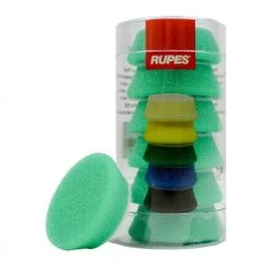 Rupes Accessoires Autres Polisseuses RU-9.BF40J/6 IBrid Eponge De Polissage Vert Moyen 34-40mm 6 Pièces