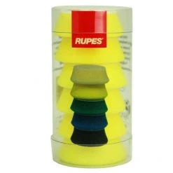 Rupes Accessoires Autres Polisseuses RU-9.BF40M/6 IBrid Eponge De Polissage Fine Jaune 34-40mm 6 Pièces